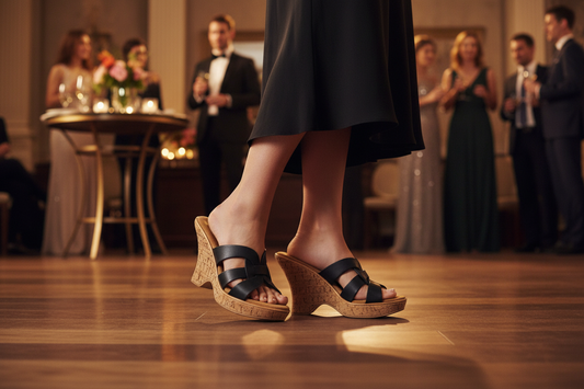 Eve Black Tan Sandal