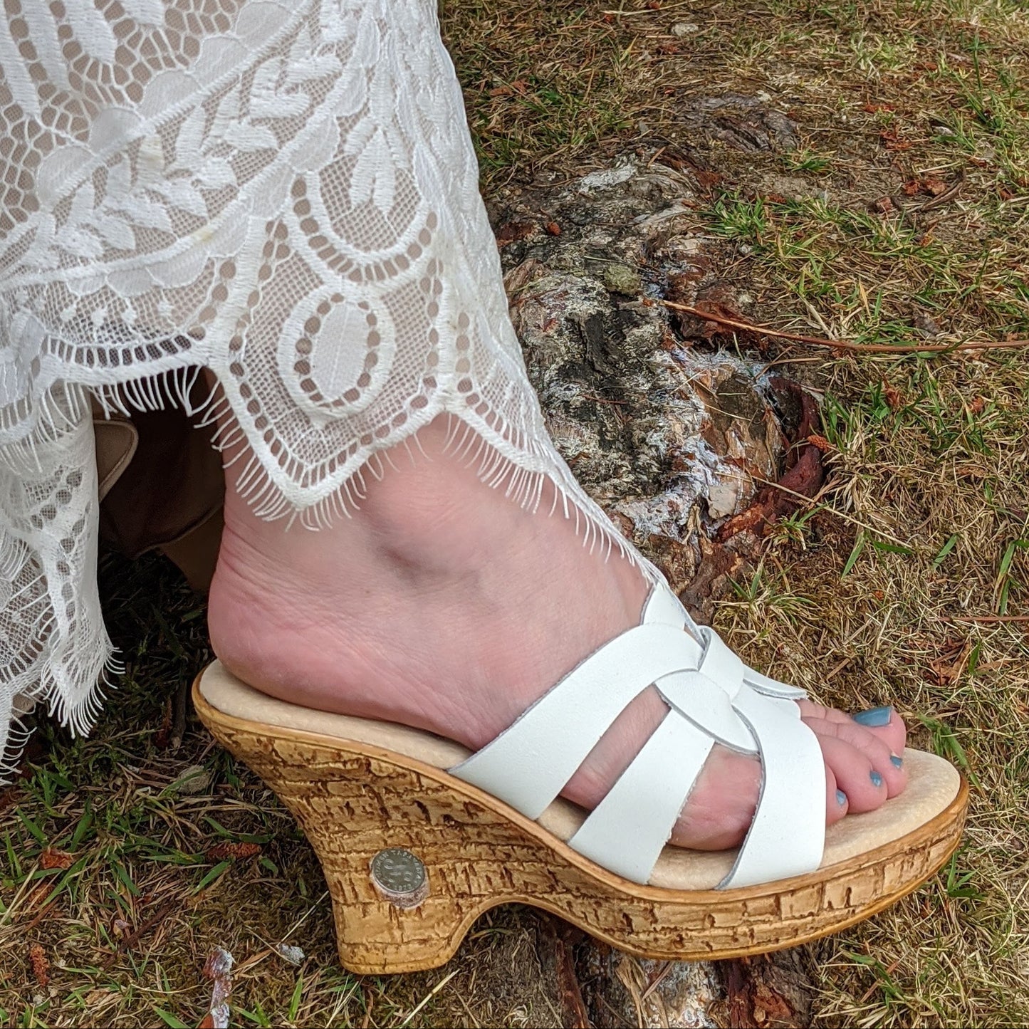Eve White Sandal