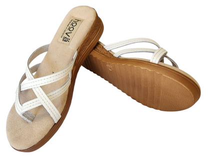 Heidi White Sandal